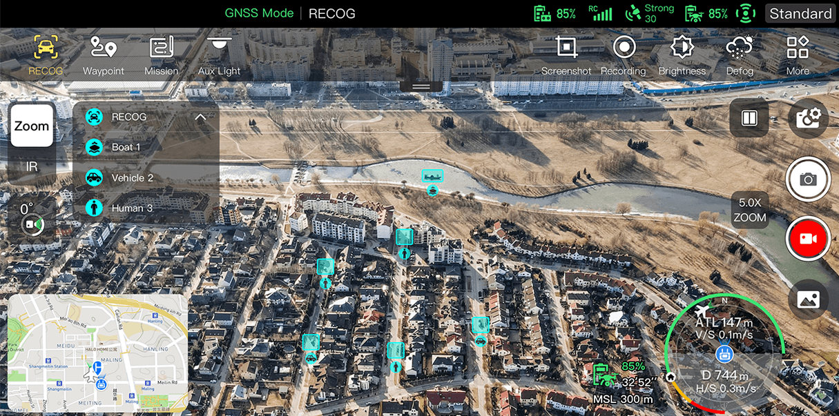 autel evo lite 6k AI Target Recognition and Positioning